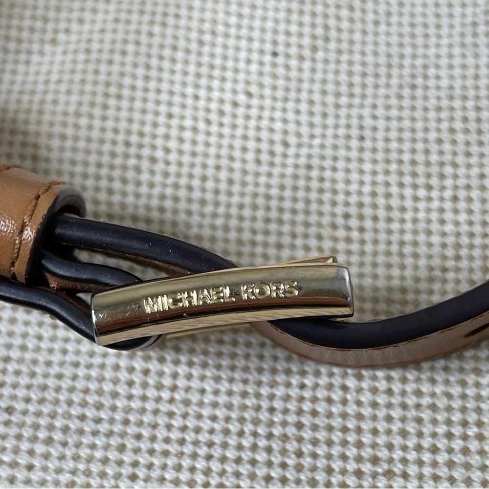 Michael Kors Sullivan Large Leather and Linen Messenger Bag travel office career - Picture 10 of 12